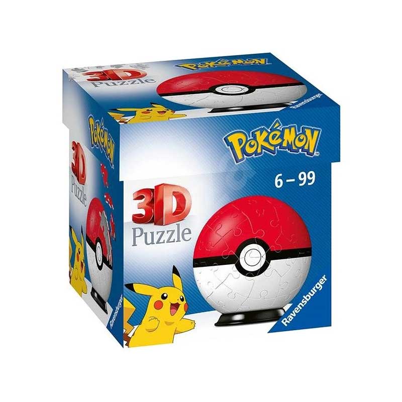 3D Puzzle slagalica Poke lopta Pokemon 54 dela Ravensburger 11256 - detalj