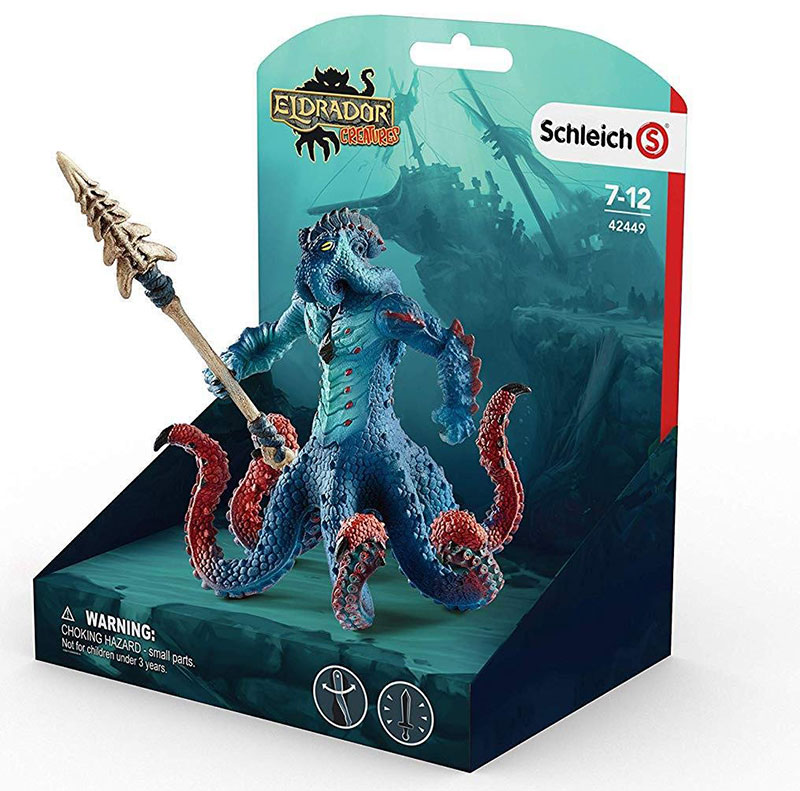 Schleich Figure Eldrador - Kraken Morsko čudovište sa oružjem 42449 - detalj