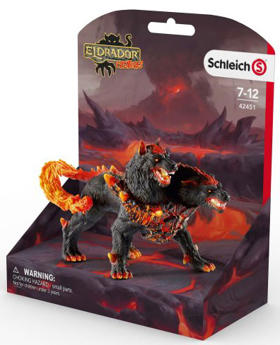 Schleich Figure Eldrador - Pakleni dvoglavi pas 42451 - detalj