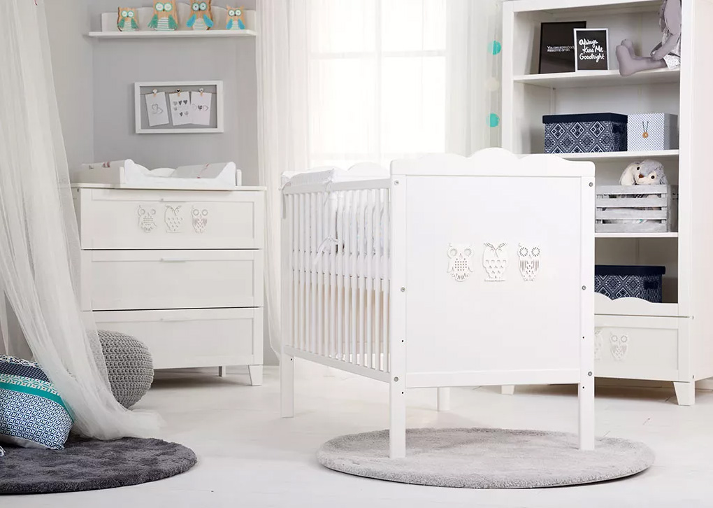 KLUPS Krevetac za bebe MARSELL White 25-40715 - detalj