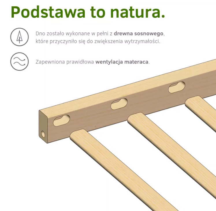 KLUPS Krevetac za bebe RADEK VII White 25-41040 - detalj