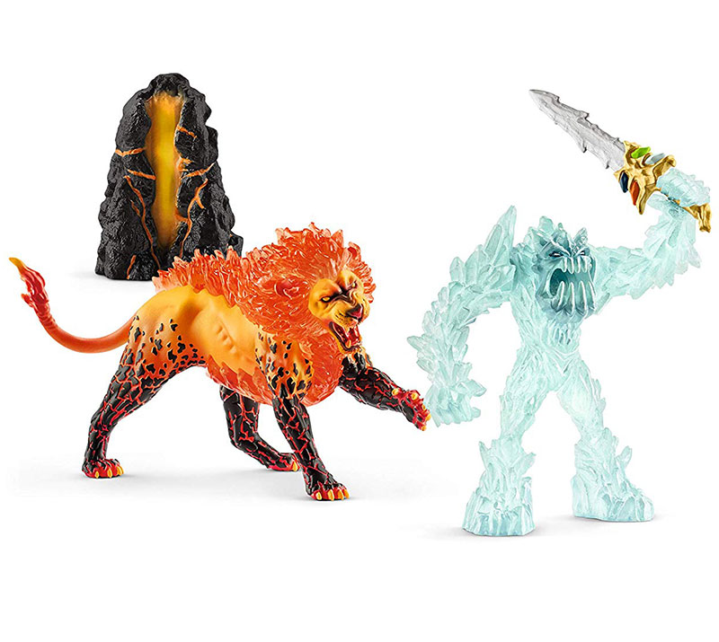 Schleich Figure Eldrador - Čudovište mraza protiv vatrenog lava 42455 - detalj