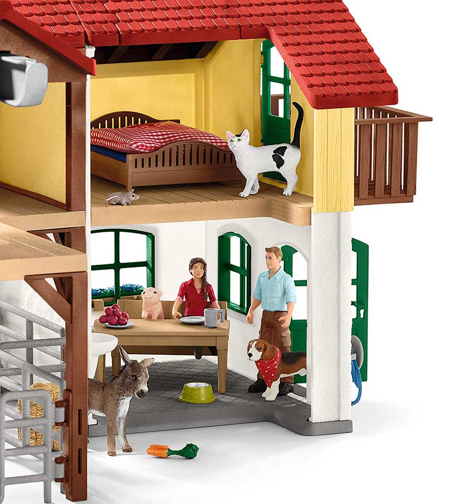 Schleich Figure Domaće životinje - Velika farma sa ljudima i životinjama 42407 - detalj