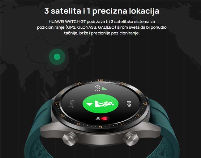 Huawei Pametni sat Watch GT FTN B19l Green - detalj