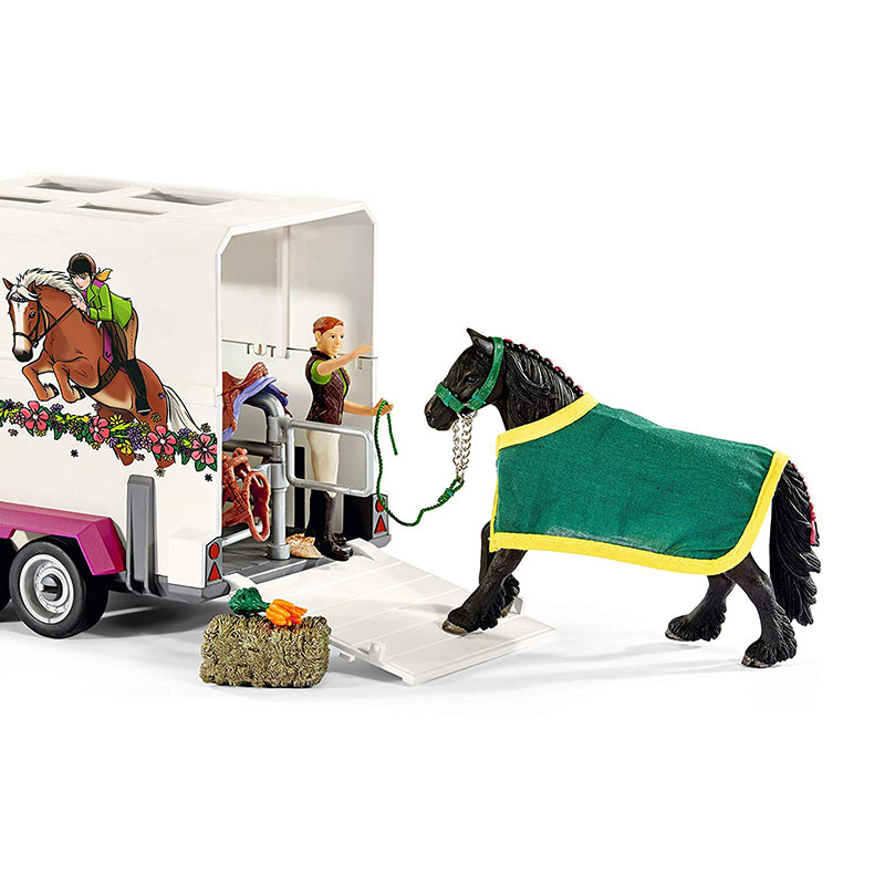 Schleich Figure Konji - Auto sa prikolicom za prevoz konja 42346 - detalj