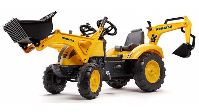 Dečiji utovarivač na pedale sa rotirajućim sedištem Komatsu by Falk Toys 2086N - detalj