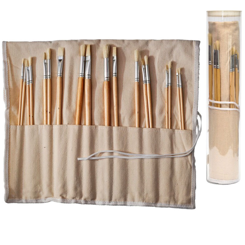 Komplet Od 18 Slikarskih Četkica Sa Futrolom - Pop Brush - detalj