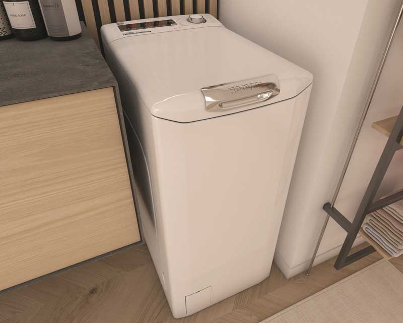 Veš mašina 8kg sa gornjim punjenjem HOOVER Eco Power H3TFSMP48TAMCE-S - detalj
