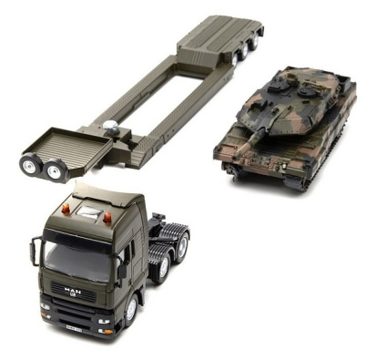 SIKU Vojni transporter sa tenkom - Military transport with tank 8612 - detalj