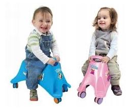 Dečija guralica Whirle plava - detalj