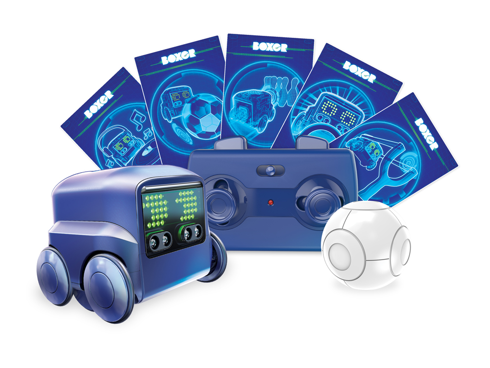 Dečija igračka Boxer Robot na daljinsko upravljanje plava - detalj