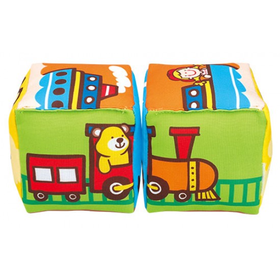 KSKIDS Kocke ŽIVOTINJE - Match and Sound Blocks - Vehicles - KA10756 - detalj