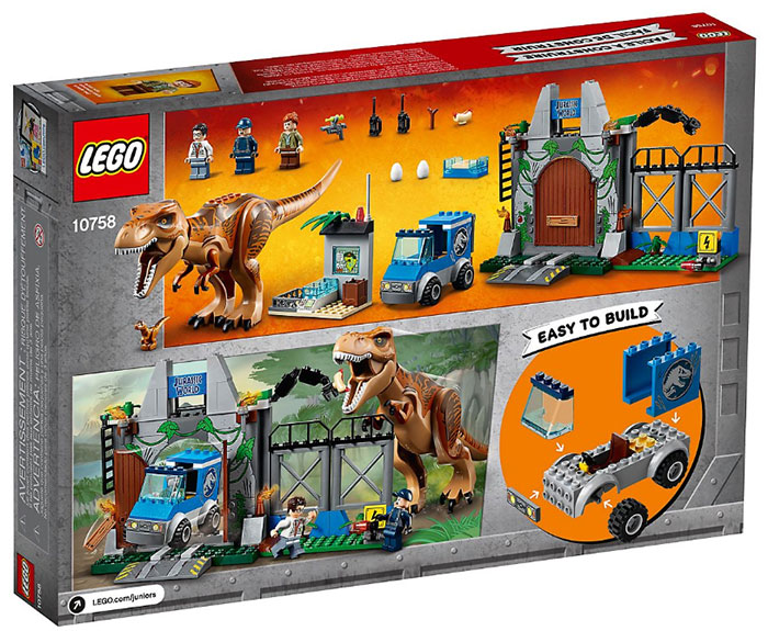 LEGO® Juniors Kocke - Jurassic World - Dinosaurusi - Slobodni T-Rex 10758 - detalj