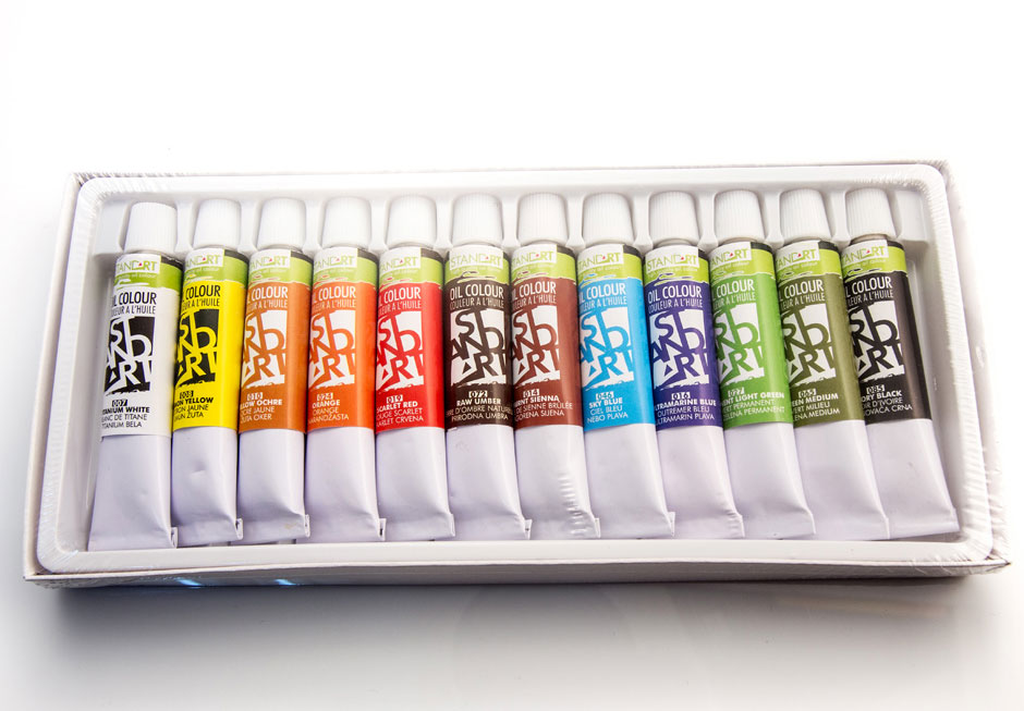 STANDART Uljane boje 12 x 12 ml 646950 - detalj