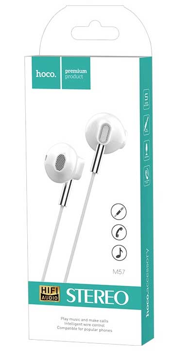 Slušalice sa mikrofonom Hoco M57 Sky Sound White - detalj