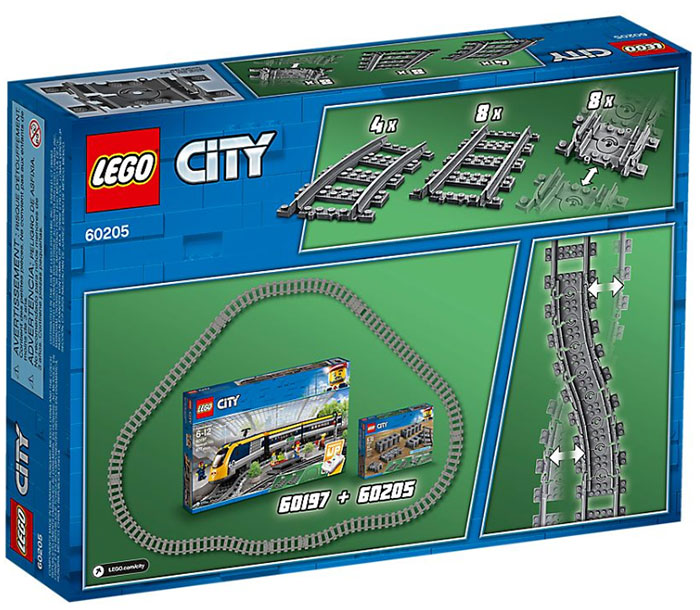 LEGO® City Kocke Šine za prugu 20 komada 60205 - detalj