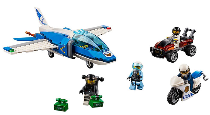 LEGO® City Kocke Policajci hapse lopove padobrance 60208 - detalj