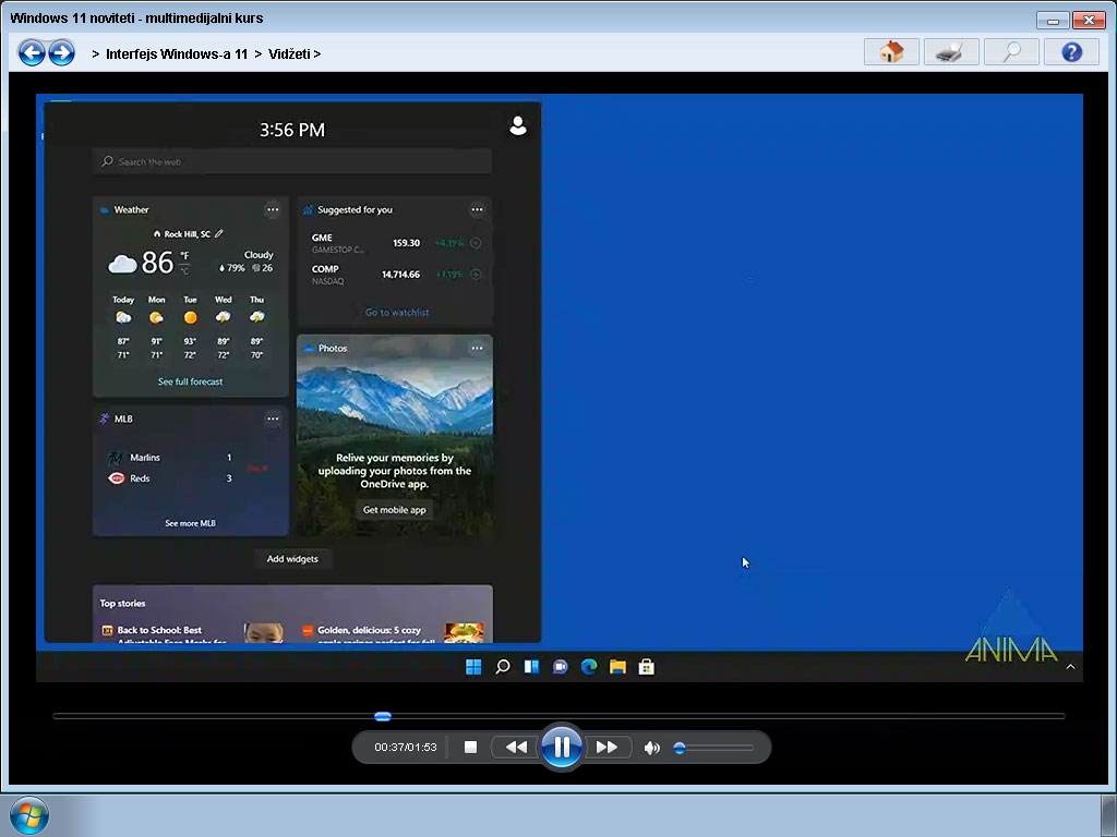 Windows 11 noviteti - Multimedijalni kurs - detalj