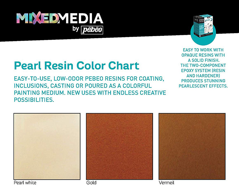 PEBEO Gedeo Pearl Resin - Biserna smola 150ml bela 667005 - detalj