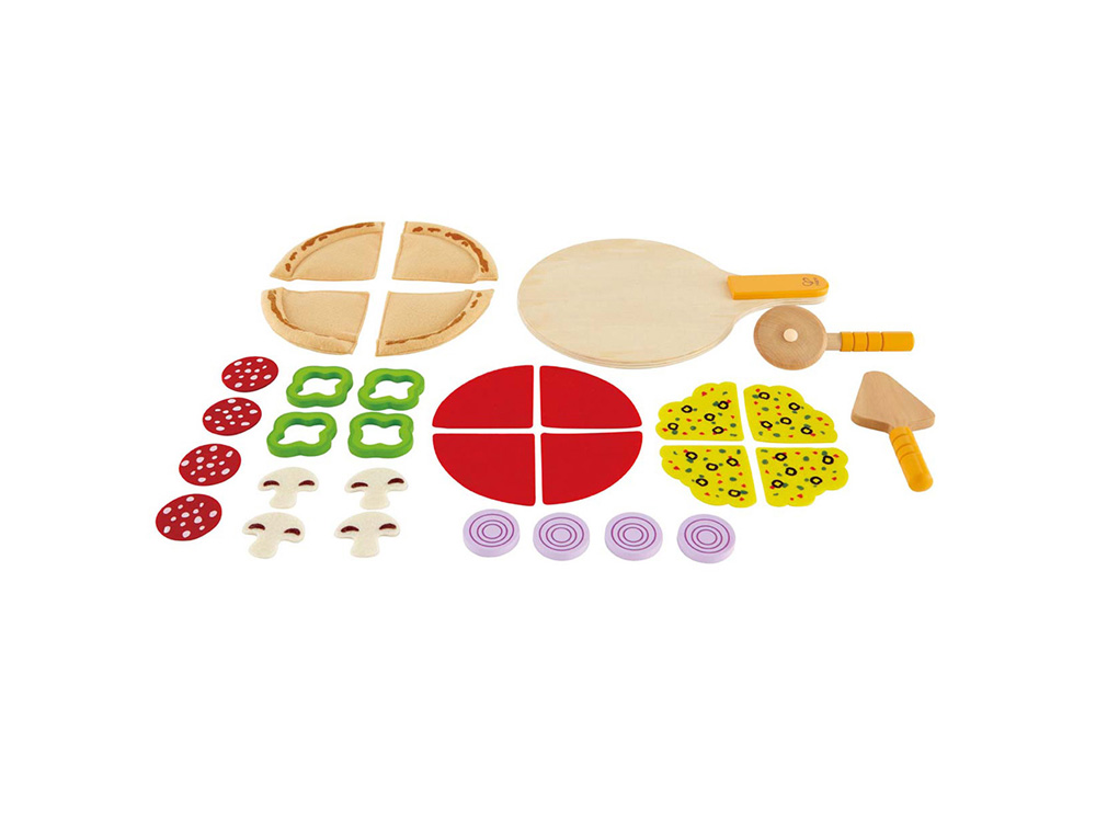Drvena igračka Pizza set - detalj