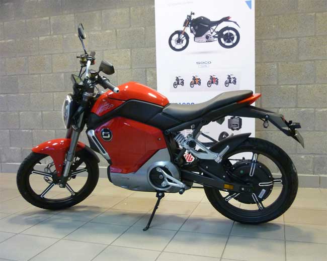 Električni Motocikl - Skuter Super Soco TS1200R Red - detalj