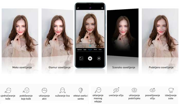 Mobilni telefon Honor 10 Lite DS 3GB 64GB Sky Blue - detalj