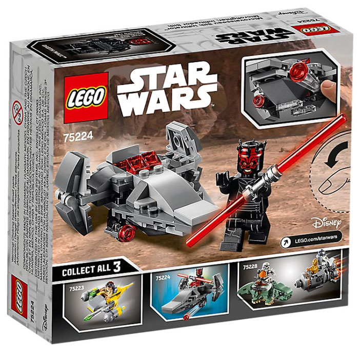 LEGO® STAR WARS™ Kocke - Sith Infiltrator Microfighter 75224 - detalj