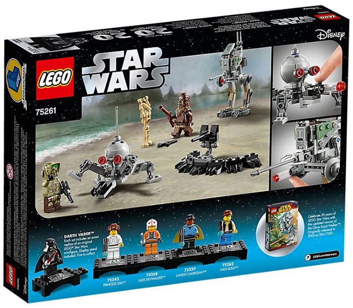 LEGO® STAR WARS™ Kocke - Clone Scout Walker – 20th Anniversary Edition 75261 - detalj