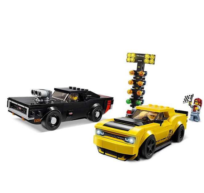 LEGO® Speed Champions Kocke - Dodge Challenger SRT Demon i Dodge Charger R/T 75893 - detalj