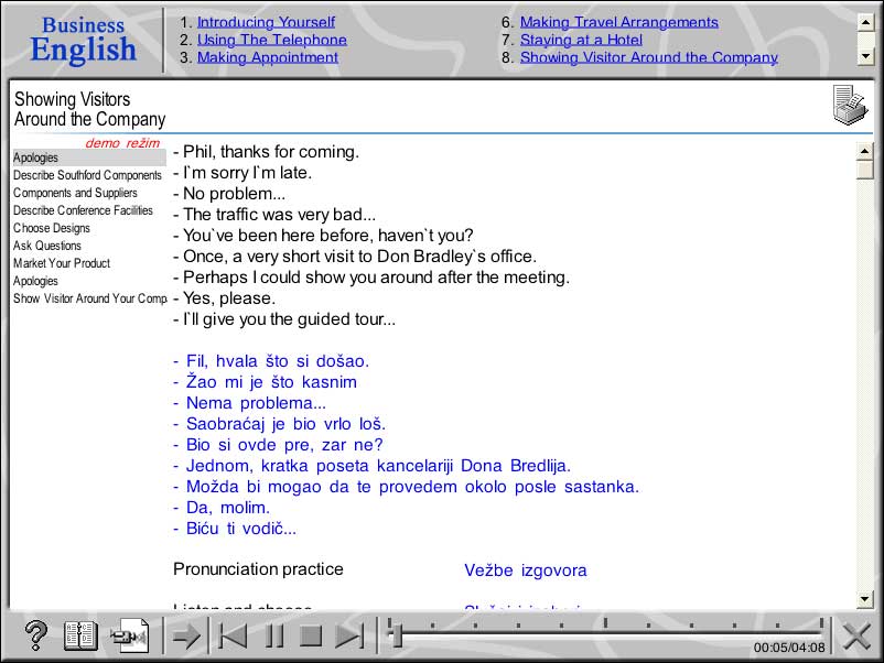 Multimedijalni kurs -  Business English - detalj