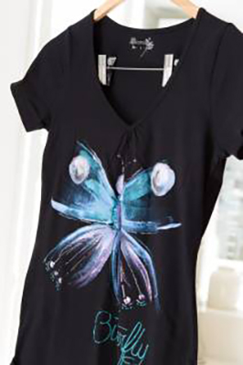 PEBEO Setacolor - Opaque Pearl - Pokrivna boja za tekstil 45ml PEARL BLUE 664781 - detalj