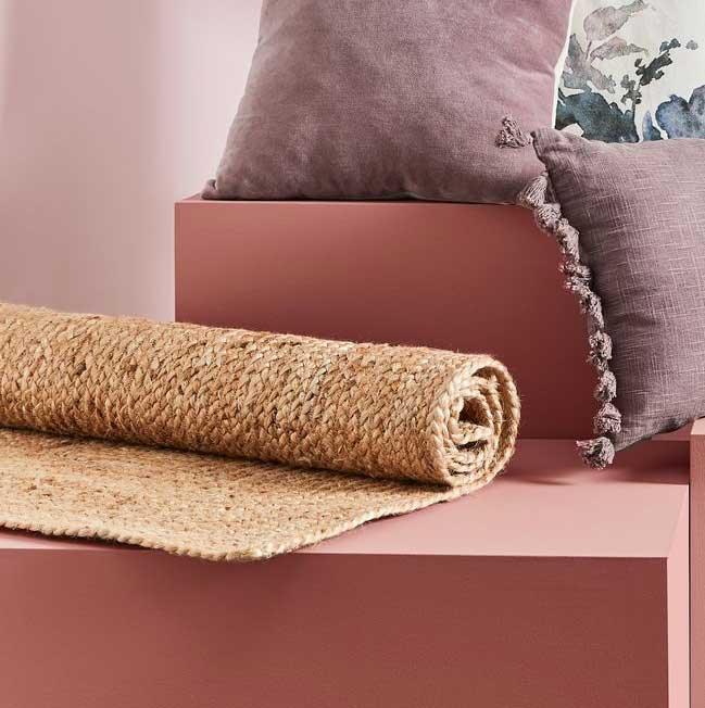 Podna prostirka od jute 70 x 140 natur - detalj