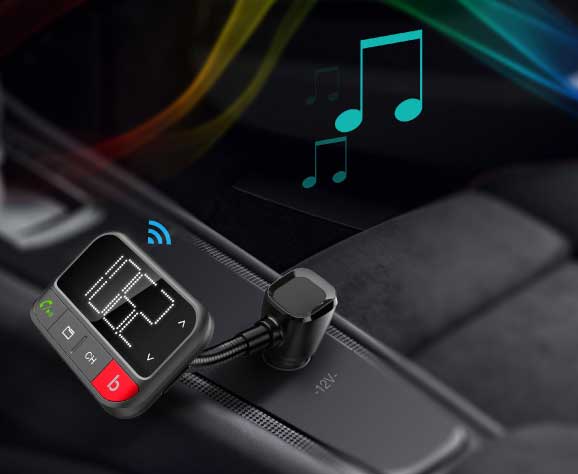 Bluetooth FM transmiter sa USB auto punjačem i handsfree funkcijom BTM712D - detalj