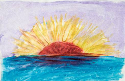 PEBEO Glitter Paint - Svetlucavi gel za decu Crvena 150ml 668180 - detalj