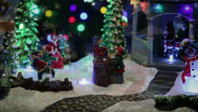 Novogodišnja svetleća LED diorama DRM11 - detalj