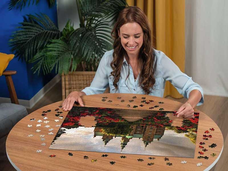 Puzzle slagalica 1000 delova Zamak Rozenborg Danska Ravensburger 12001336 - detalj