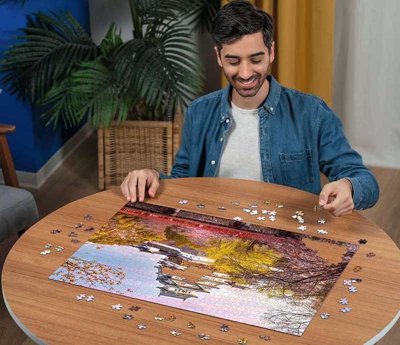 Puzzle slagalica 1000 delova Dvorac Himeđi Japan Ravensburger 12001316 - detalj