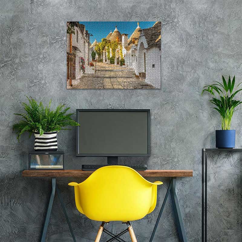 Puzzle slagalica 1000 delova Alberobelo Apulja Italija Ravensburger 12001234 - detalj