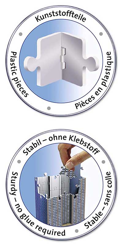 Ravensburger 3D Puzle - Empire State Building 12553 - detalj