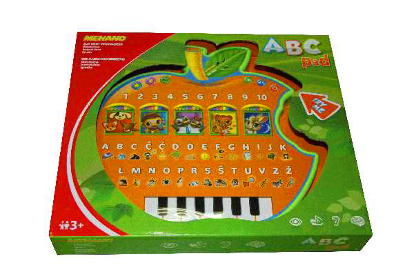 MEHANO Didaktička interaktivna igračka tablet JABUKA - ABC PAD E274 - slovenački, srpski - detalj