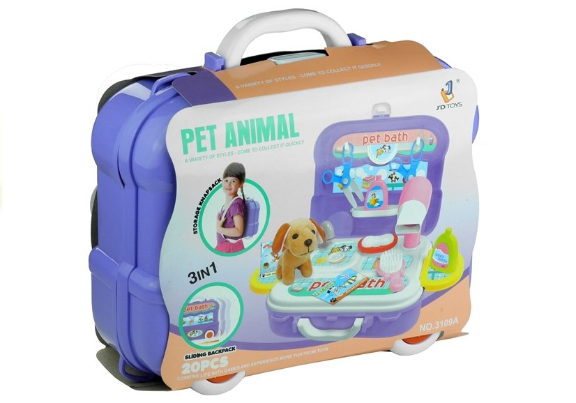 Pet Bath No.3109A - Kofer-ranac NEGA LJUBIMACA za decu - 20 delova 59124 - detalj