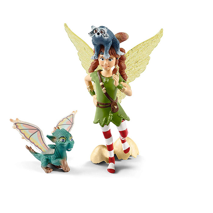 Schleich Figure Bayala - Vila Marvin sa ljubimcima 70581 - detalj