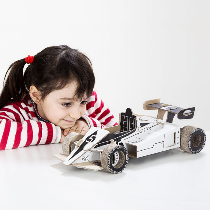 TO DO Cardboard Toy Eco Kit Racer - 3D Puzzle Maketa FORMULA 98 delova - detalj