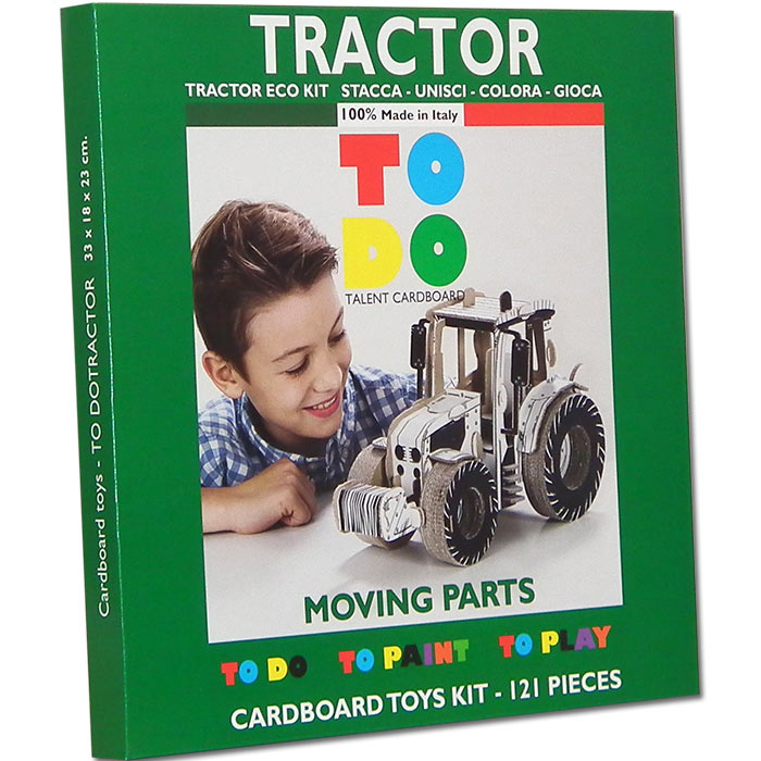 TO DO Cardboard Toy Eco Kit Tractor - 3D Puzzle Maketa TRAKTOR 121 deo - detalj