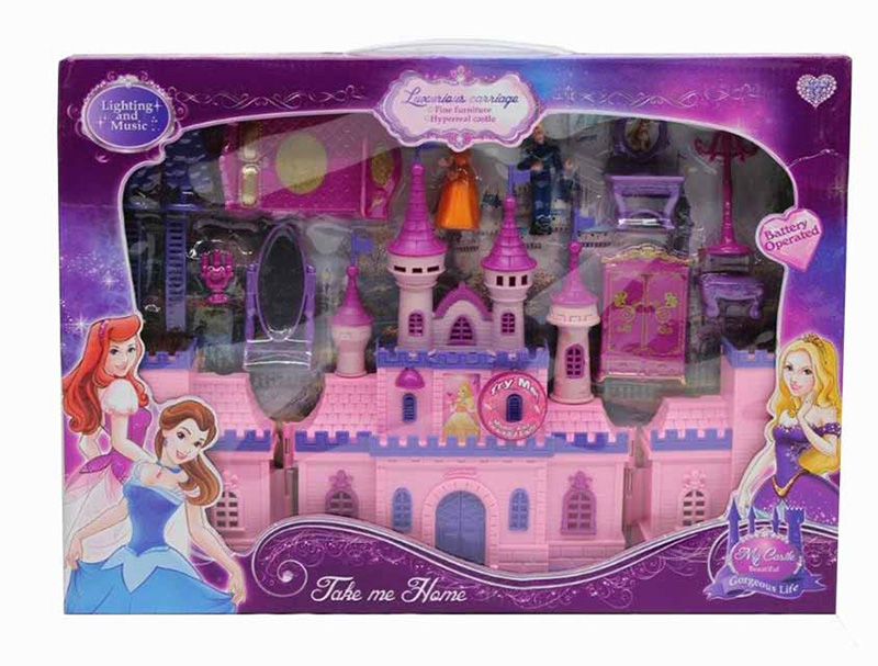 VOKODO Best Luck Set DVORAC - Kućica za lutke sa nameštajem - Princ i princeza BE285233 - detalj