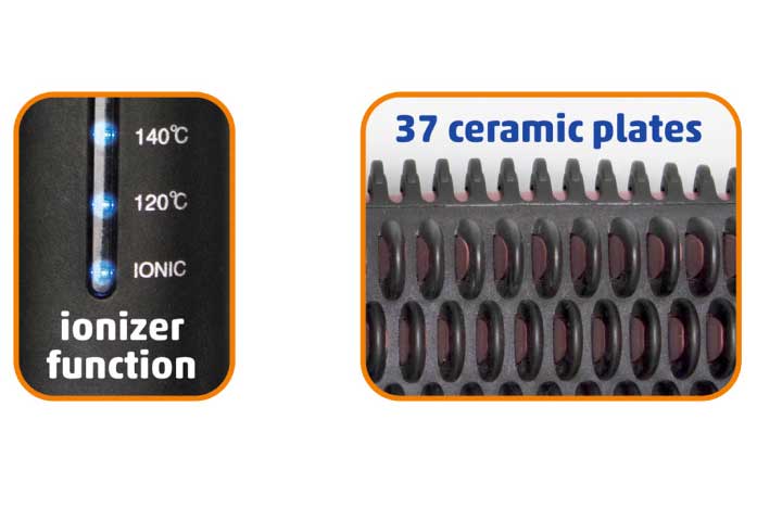 Keramička četka za kosu sa jonizatorom HG-HV60 - detalj