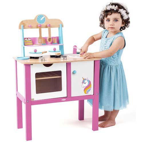 Dečija drvena kuhinjica Jednorog Woodyland 90255 - detalj