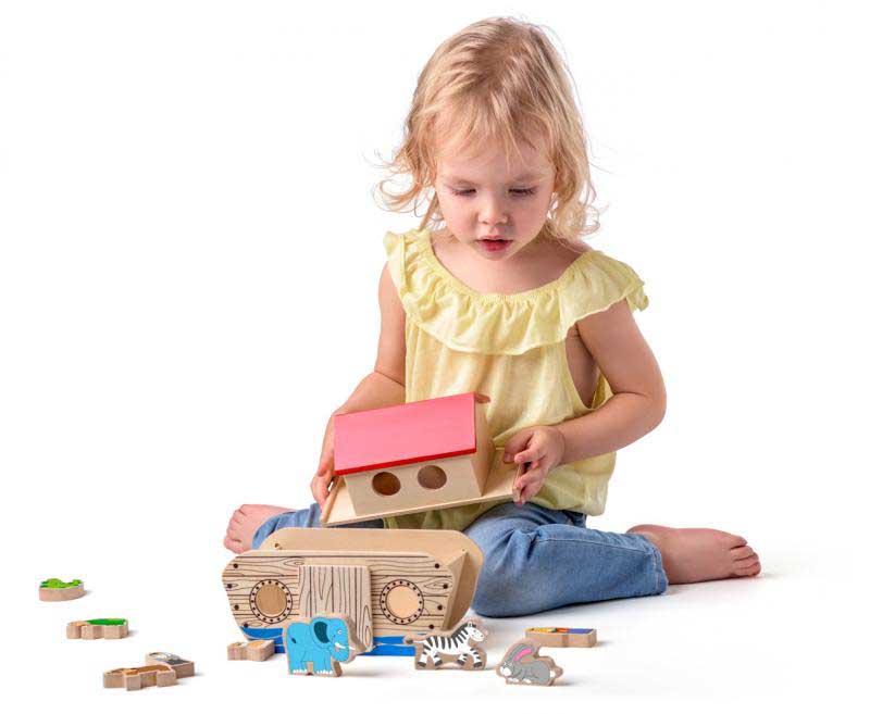 Drvena igračka Nojeva arka Woodyland 90917 - detalj