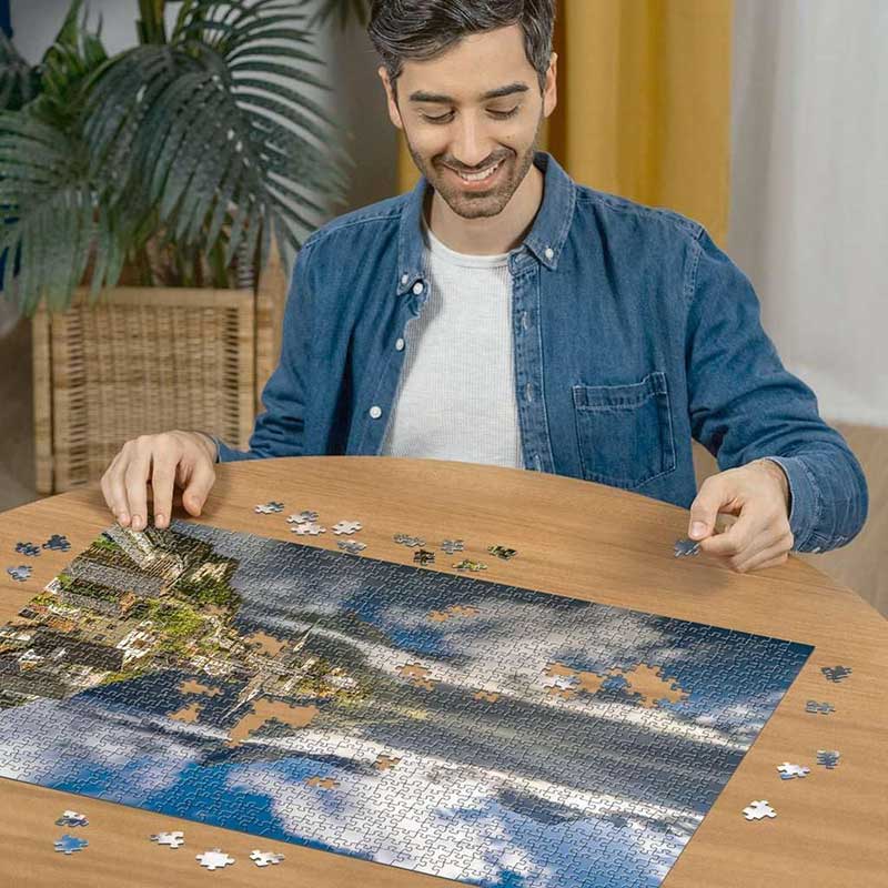 Puzzle slagalica 1000 delova Legendarni Halštat Austrija Ravensburger 12000835 - detalj