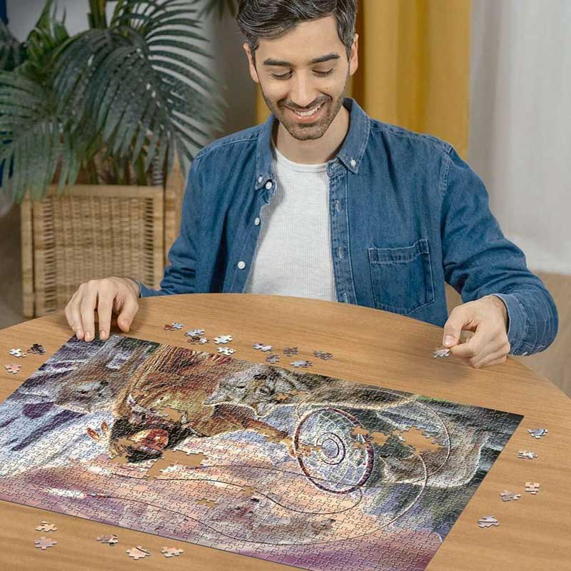 Puzzle slagalica 1000 delova Indijanka i hvatač snova Ravensburger 12000624 - detalj